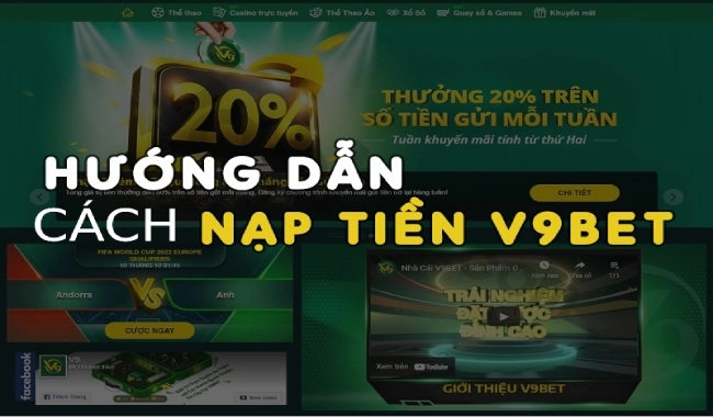 Các bước nạp tiền V9bet